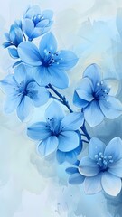 blue flowers