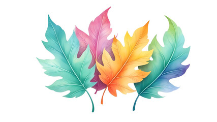 Fototapeta premium Leaf pattern png