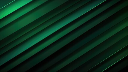 Obraz premium Abstract green diagonal lines creating a modern, sleek design.