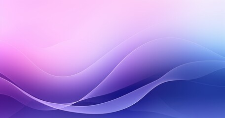 Fototapeta premium Soft gradient waves in pink, purple, and blue create a calming, abstract background.