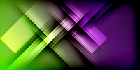 Obraz premium Expressive poster with shadow lines. Features technology, minimalist, and business themes, bright vibrant color schemes