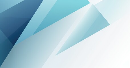 Abstract geometric design featuring shades of blue and white.