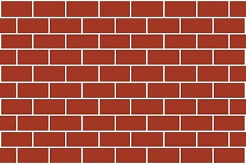 Red brick wall texture background. Brickwall pattern design for wallpaper, textile, print, banner, card, packing, wrapping paper, decoration, etc Red.
