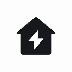 energy house power icon vector sign