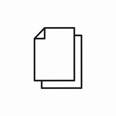 chart document report icon vector sign