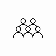team group people icon vector sign
