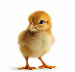 Obraz premium baby chicken isolated on white
