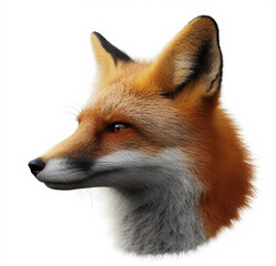 Fototapeta premium red fox isolated on white