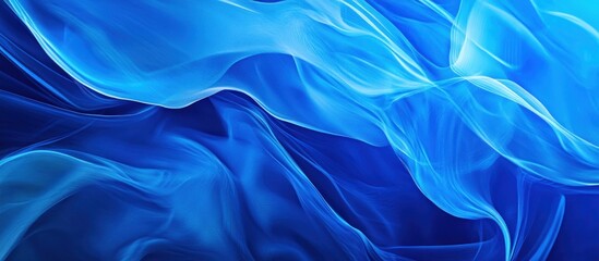 Obraz premium Abstract Blue Swirls: A Symphony of Color and Light