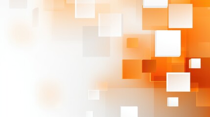 Abstract design featuring overlapping squares in orange and white tones for a modern aesthetic.