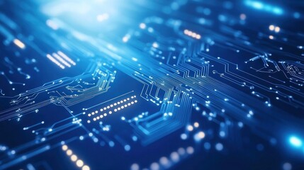 Abstract Circuit Board:  Digital Technology and Innovation