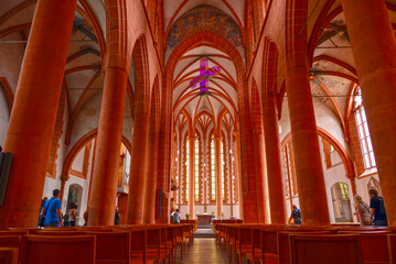 Innenansicht der Heiliggeistkirche in Heidelberg
