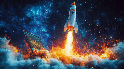 Close-up of a startup, showcasing innovation and creativity in business