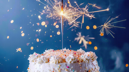 Sparkling Birthday Cake