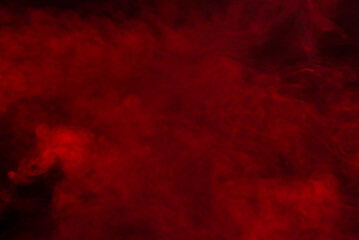 Red steam on a black background.