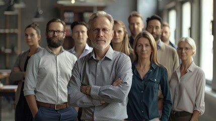 Obraz premium portrait of a successful business team, group of business people in office