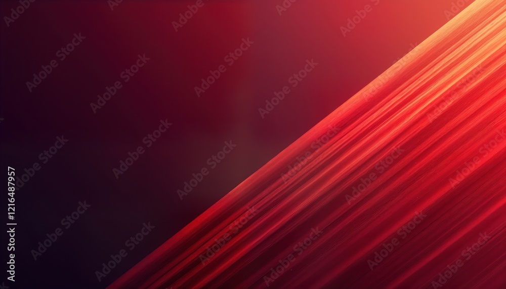 Poster Abstract design featuring diagonal red lines on dark maroon background. Modern graphic element with dynamic motion effect. Suitable for various creative projects. Great for brochures invitations ads