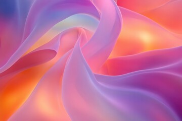 Colorful abstract swirl of soft pastel shades creating a gentle flow of light