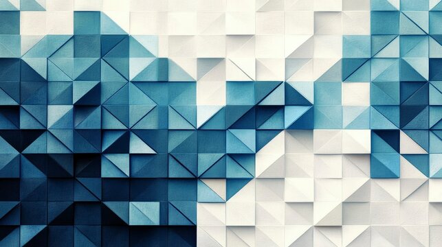 Retro 3d checkered tile background