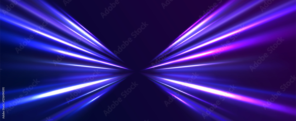 Canvas Prints png futuristic technological style. png abstract background with speed lines. neon color rays vector