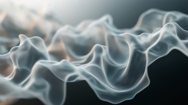 minimalist artwork of quantum wave functions