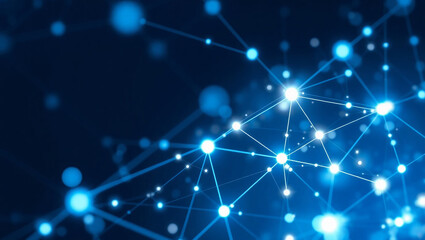 Fototapeta premium An abstract visualization of interconnected digital connections