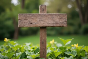 Fototapeta premium Empty Wooden Signpost