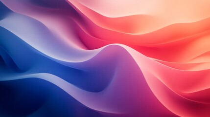 Obraz premium Red and blue pillar-like shapes in abstract design, smooth light gradients and dynamic pattern for a modern wallpaper 