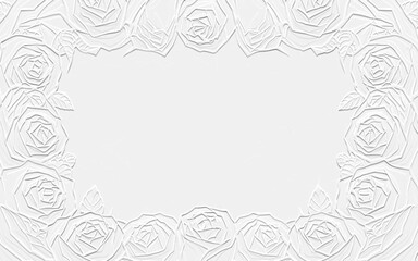 embossed image of roses