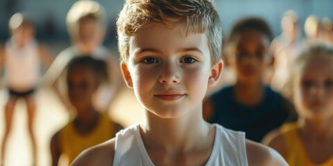 Fototapeta premium Inspiring Youth Gymnastics Class