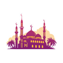 illustration of mosque