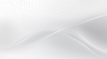 Abstract white background with soft curves and a grid pattern, suitable for design purposes.