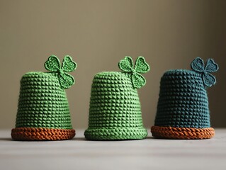 Festive St Patrick's Day hats, cheerful and whimsical decor for a playful holiday vibe