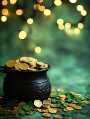 Lucky Clovers and Mint Coins