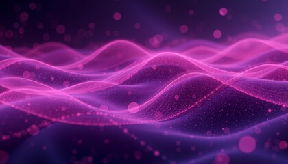 Obraz premium Glittering purple waves in a dreamy abstract scene.