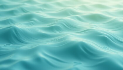Obraz premium Gentle aqua waves with a smooth flowing texture.