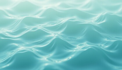 Obraz premium Gentle aqua waves with a smooth flowing texture.