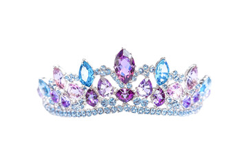 Sparkling Gemstone Tiara Elegant Crown Jewelry