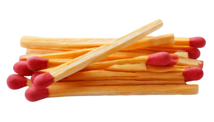 match sticks isolated on transparent background