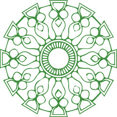 Beautiful Mandala Art and Vector Mandala Design Image.