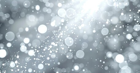 A blurred background with sparkling light effects and bokeh circles, creating a dreamy atmosphere.