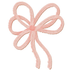 Pink ribbon bow