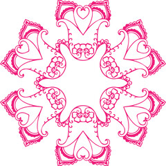 Beautiful Mandala Art and Vector Mandala Design Image.