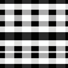 Geometric black and white checkerboard pattern displayed in a modern design setting