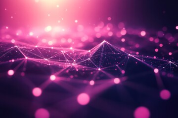 Geometric tech grid with interconnected elements, creating a futuristic style.