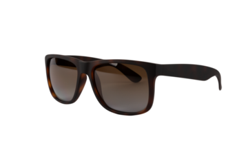 Brown fashion sunglasses isolated on white background