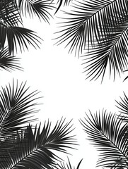 Tropical Palm Leaves Pattern
