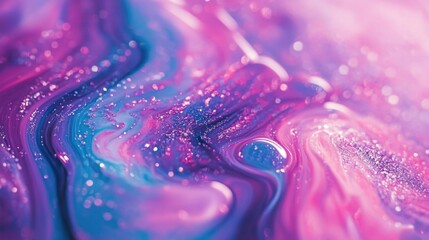 Vibrant Space Swirl Abstract Art Print