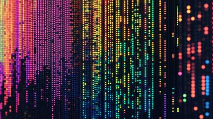 Vibrant Digital Art with Abstract Patterns