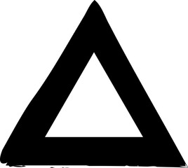 Triangle brush frames. Design elements for decorations